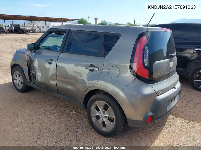 2014 Kia Soul VIN: KNDJN2A21E7091263 Lot: 40130328