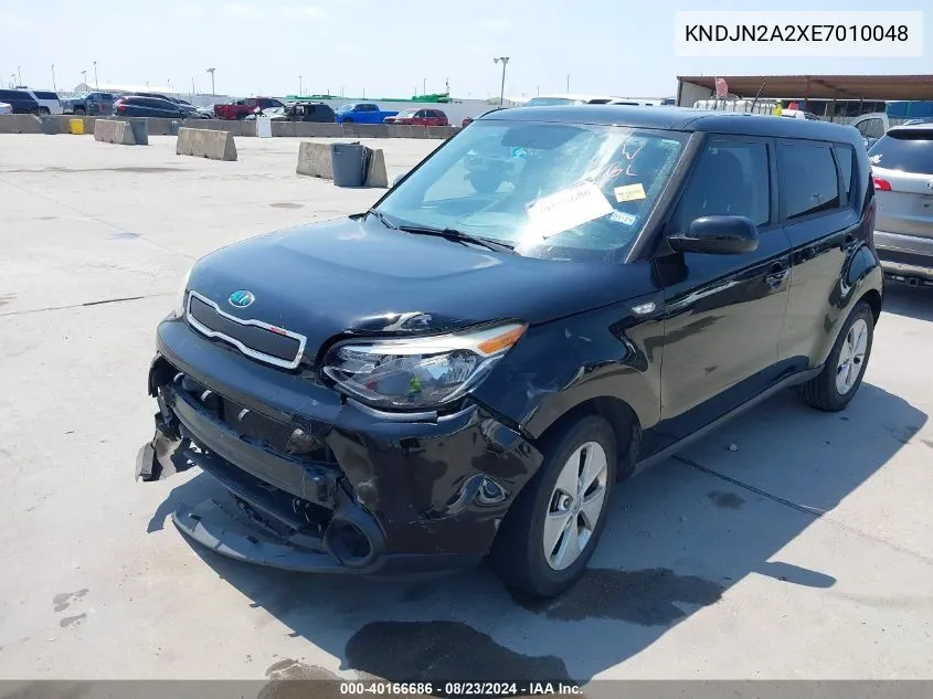 2014 Kia Soul VIN: KNDJN2A2XE7010048 Lot: 40166686