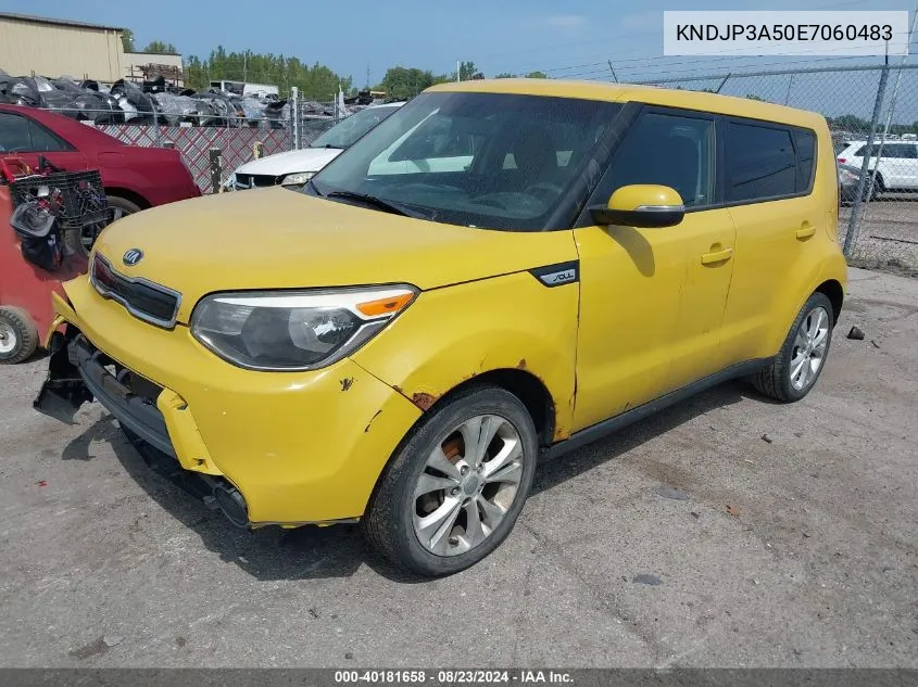 2014 Kia Soul + VIN: KNDJP3A50E7060483 Lot: 40181658