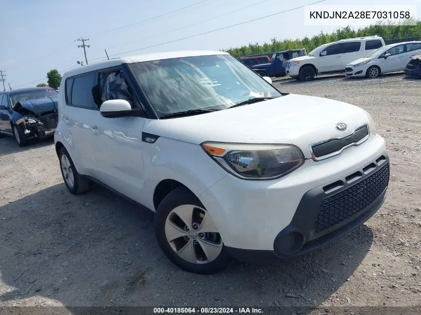 2014 Kia Soul VIN: KNDJN2A28E7031058 Lot: 40185064