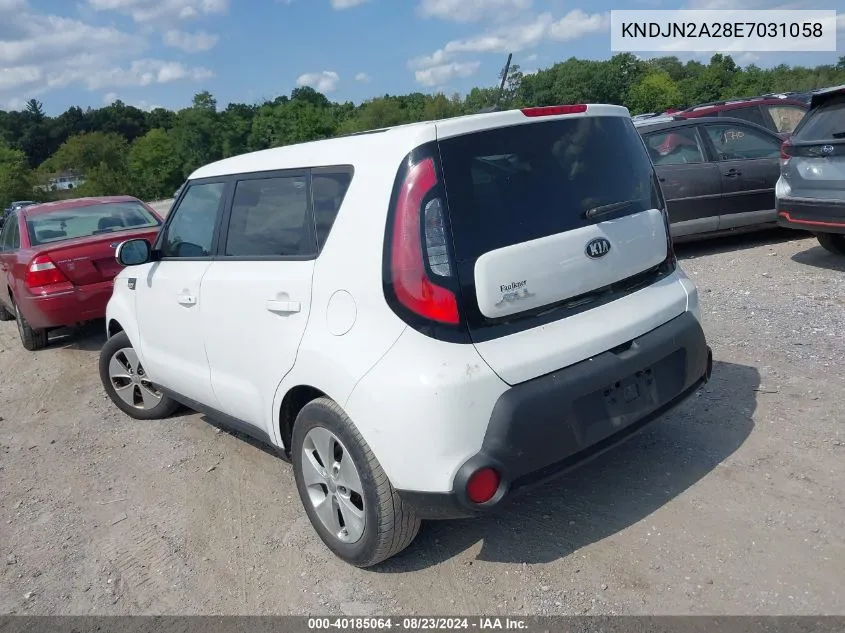 2014 Kia Soul VIN: KNDJN2A28E7031058 Lot: 40185064