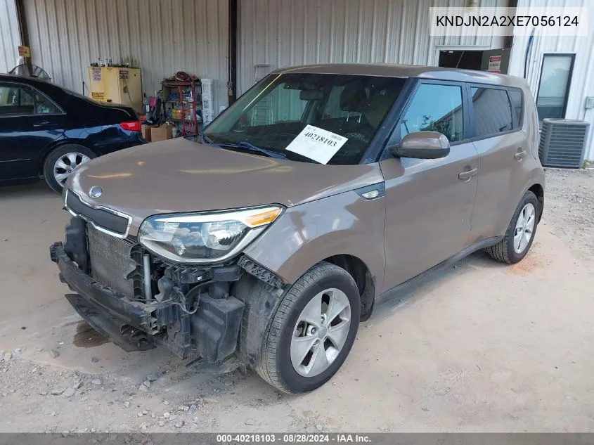 2014 Kia Soul VIN: KNDJN2A2XE7056124 Lot: 40218103