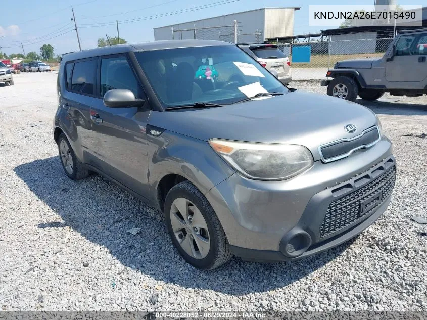 2014 Kia Soul VIN: KNDJN2A26E7015490 Lot: 40228052