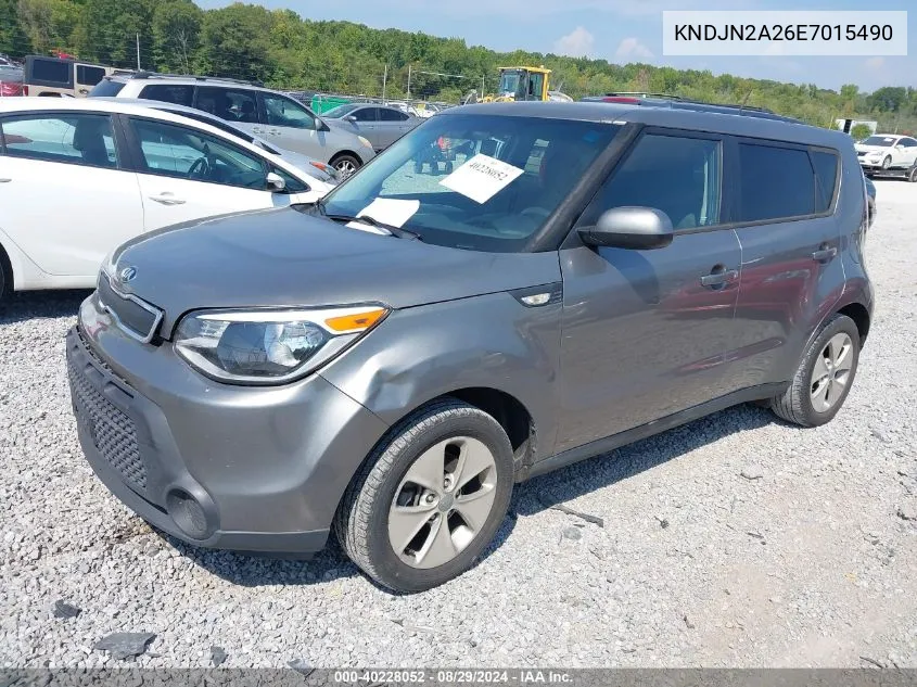 2014 Kia Soul VIN: KNDJN2A26E7015490 Lot: 40228052