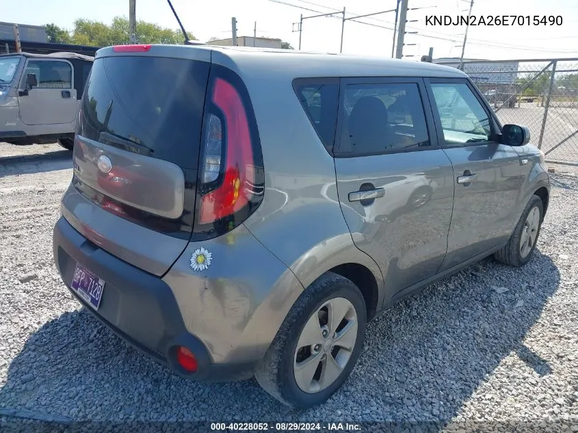 2014 Kia Soul VIN: KNDJN2A26E7015490 Lot: 40228052