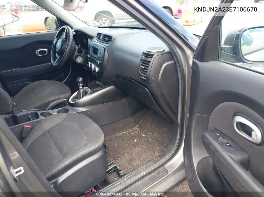 KNDJN2A23E7106670 2014 Kia Soul