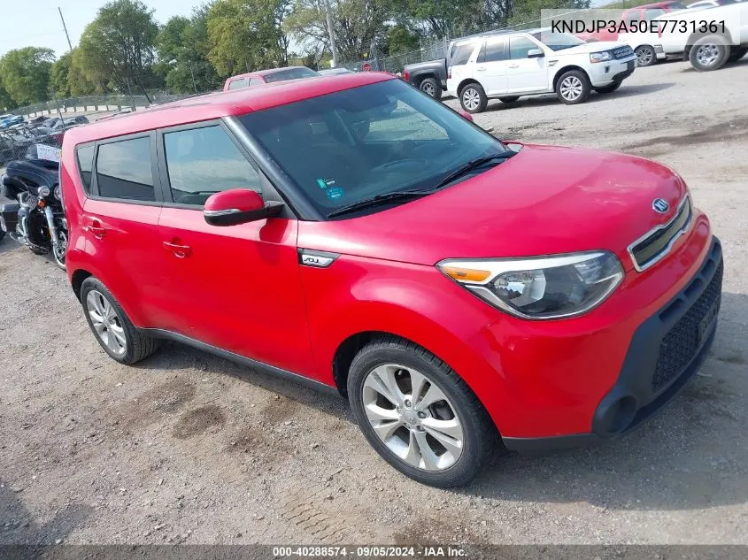 2014 Kia Soul + VIN: KNDJP3A50E7731361 Lot: 40288574