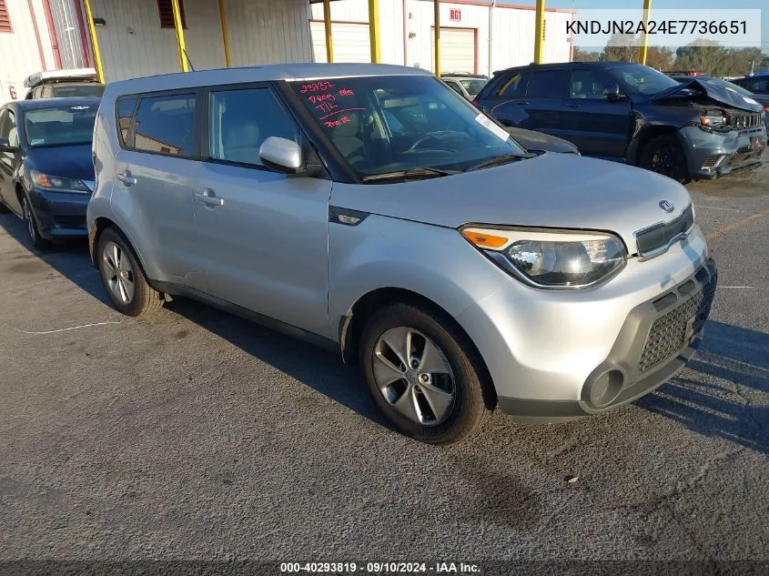 KNDJN2A24E7736651 2014 Kia Soul