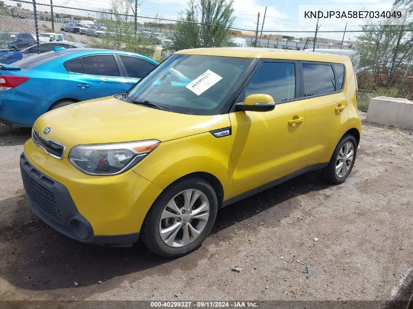 2014 Kia Soul + VIN: KNDJP3A58E7034049 Lot: 40299327