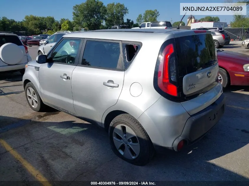 2014 Kia Soul VIN: KNDJN2A2XE7704089 Lot: 40304976