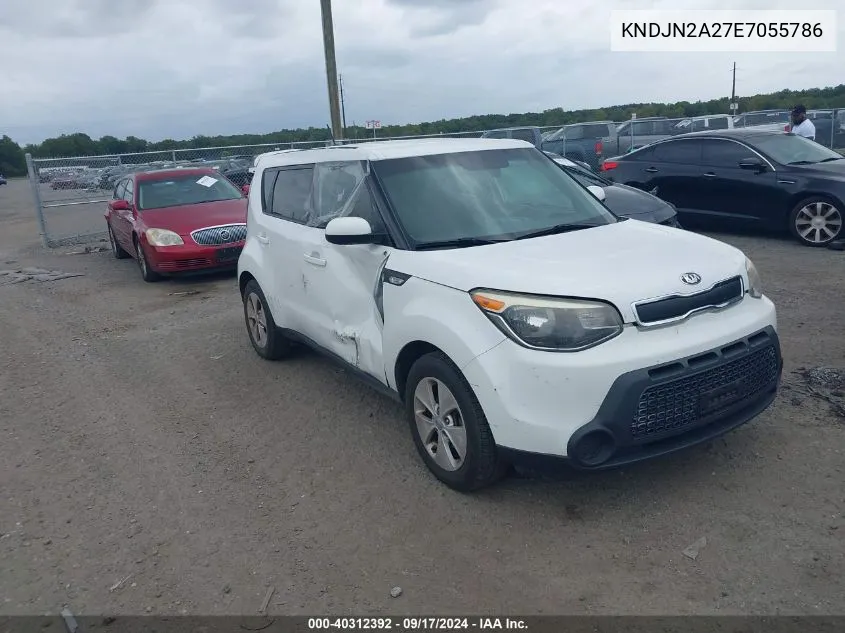 2014 Kia Soul VIN: KNDJN2A27E7055786 Lot: 40312392