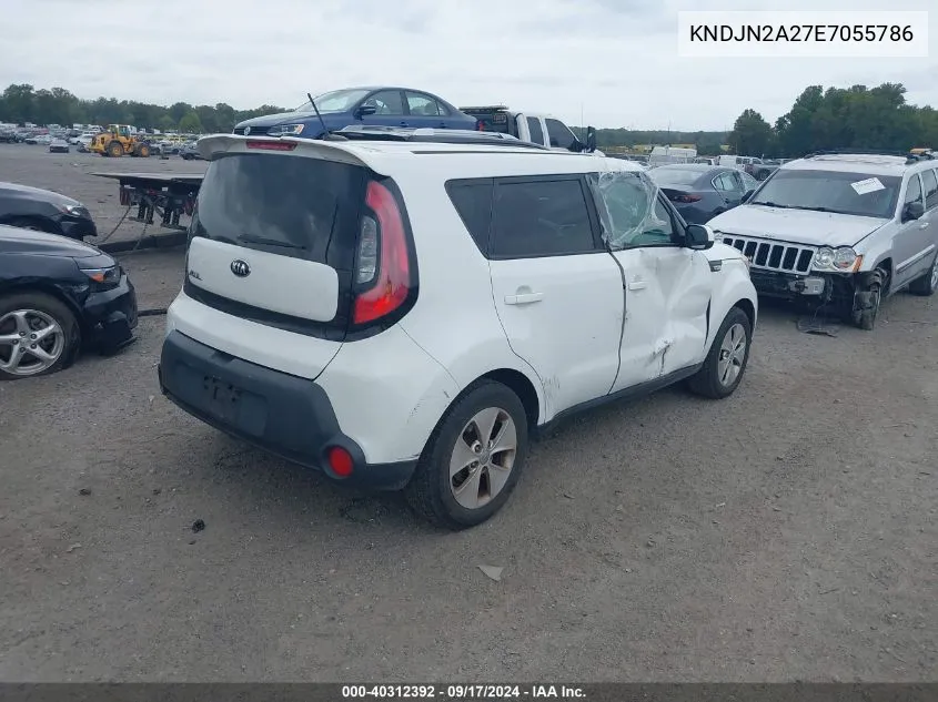 2014 Kia Soul VIN: KNDJN2A27E7055786 Lot: 40312392