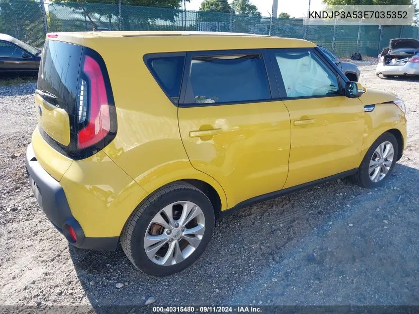 2014 Kia Soul + VIN: KNDJP3A53E7035352 Lot: 40315480