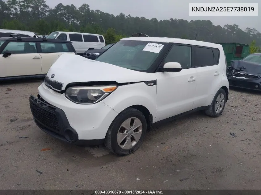 2014 Kia Soul VIN: KNDJN2A25E7738019 Lot: 40316879