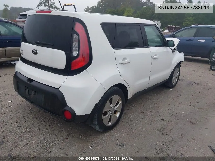 2014 Kia Soul VIN: KNDJN2A25E7738019 Lot: 40316879