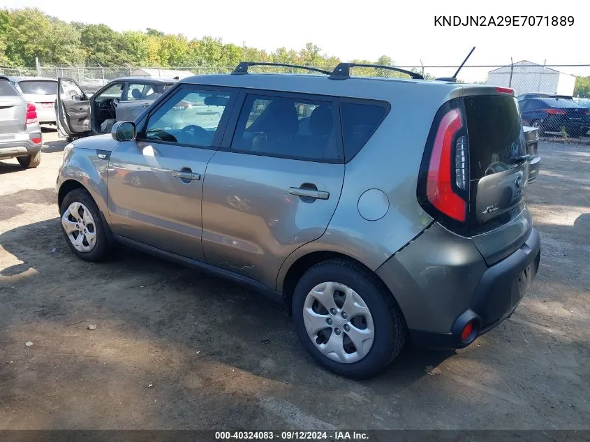 2014 Kia Soul VIN: KNDJN2A29E7071889 Lot: 40324083