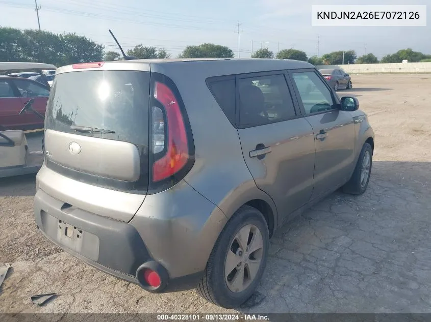 KNDJN2A26E7072126 2014 Kia Soul