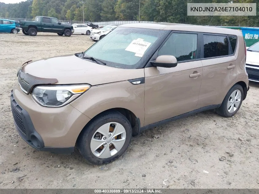 KNDJN2A26E7104010 2014 Kia Soul