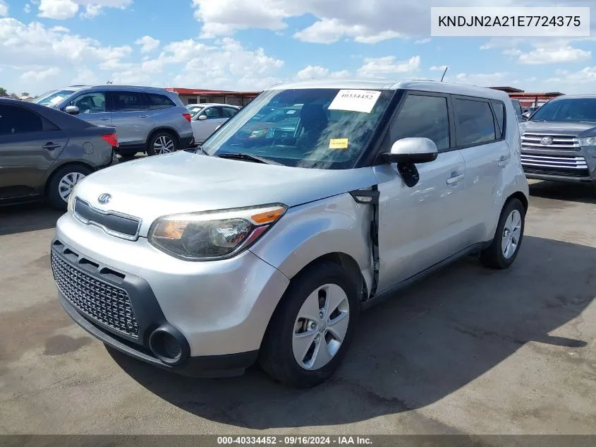 2014 Kia Soul VIN: KNDJN2A21E7724375 Lot: 40334452