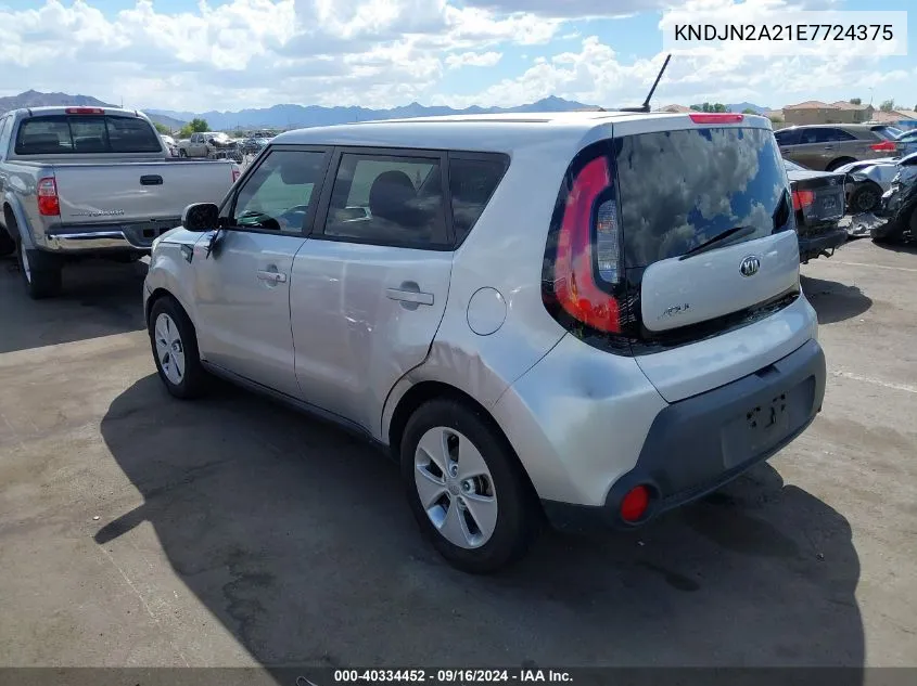 2014 Kia Soul VIN: KNDJN2A21E7724375 Lot: 40334452