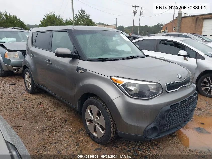 2014 Kia Soul VIN: KNDJN2A20E7033001 Lot: 40336803