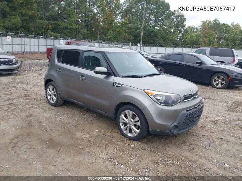 2014 Kia Soul + VIN: KNDJP3A50E7067417 Lot: 40339298