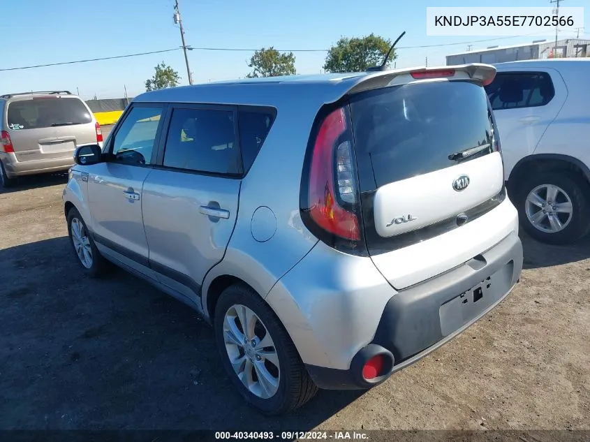 2014 Kia Soul + VIN: KNDJP3A55E7702566 Lot: 40340493