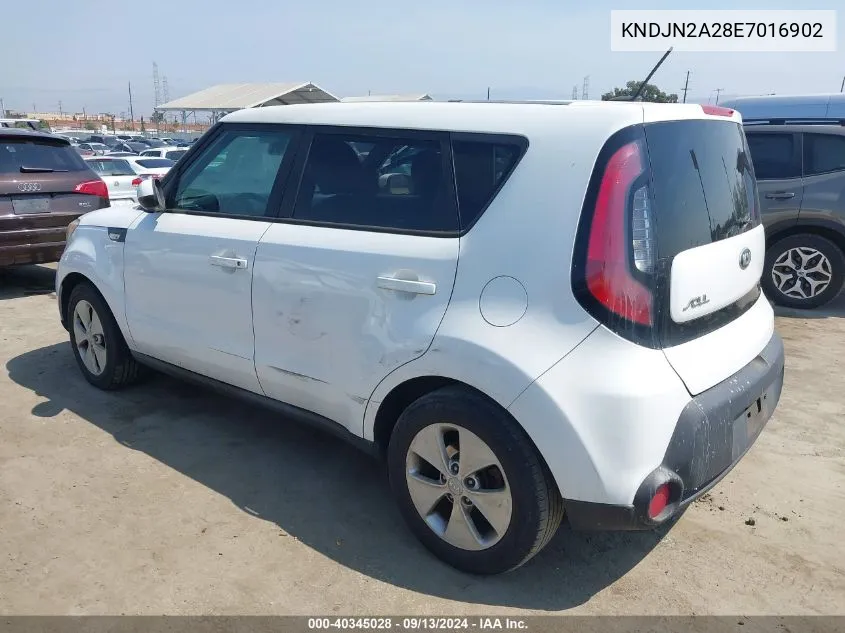 2014 Kia Soul VIN: KNDJN2A28E7016902 Lot: 40345028