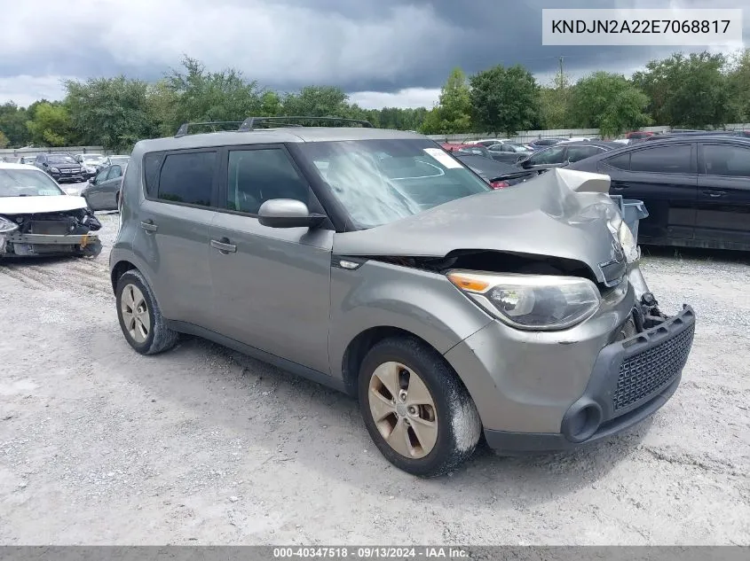 2014 Kia Soul VIN: KNDJN2A22E7068817 Lot: 40347518