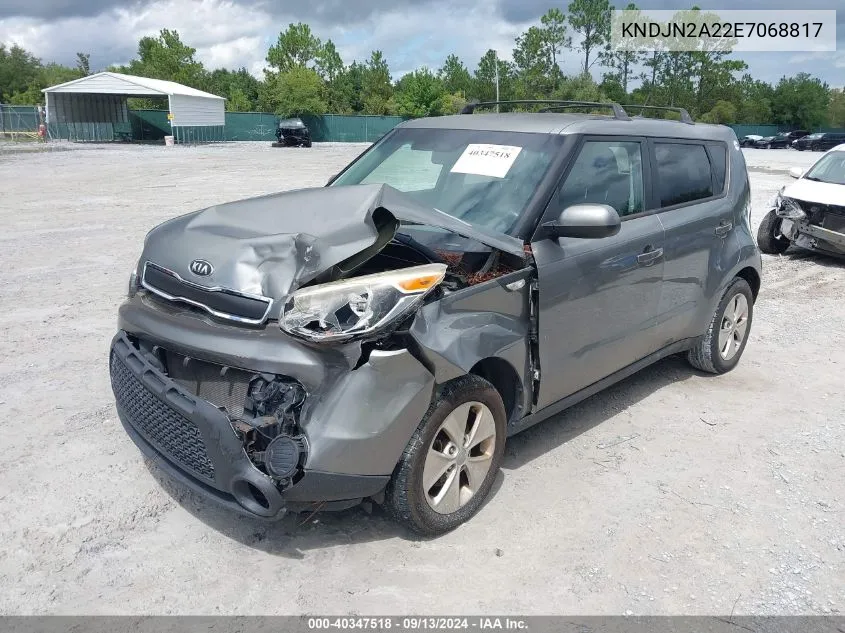 2014 Kia Soul VIN: KNDJN2A22E7068817 Lot: 40347518