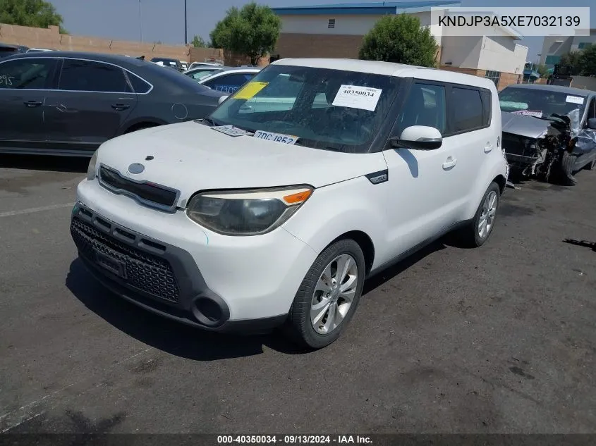 2014 Kia Soul + VIN: KNDJP3A5XE7032139 Lot: 40350034