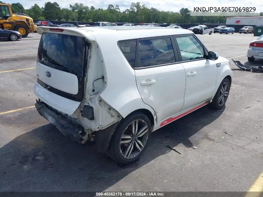 2014 Kia Soul + VIN: KNDJP3A50E7069829 Lot: 40352178