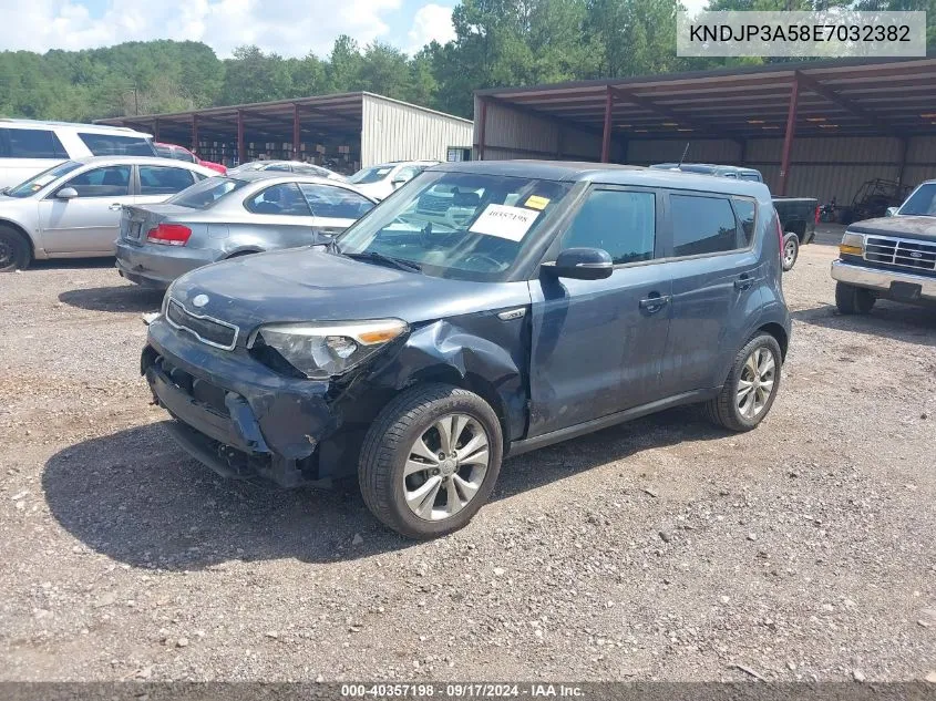 2014 Kia Soul + VIN: KNDJP3A58E7032382 Lot: 40357198