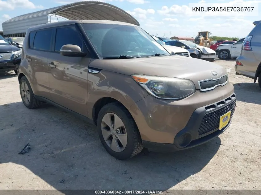 2014 Kia Soul + VIN: KNDJP3A54E7036767 Lot: 40360342