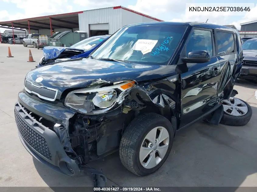 2014 Kia Soul VIN: KNDJN2A25E7038646 Lot: 40361427