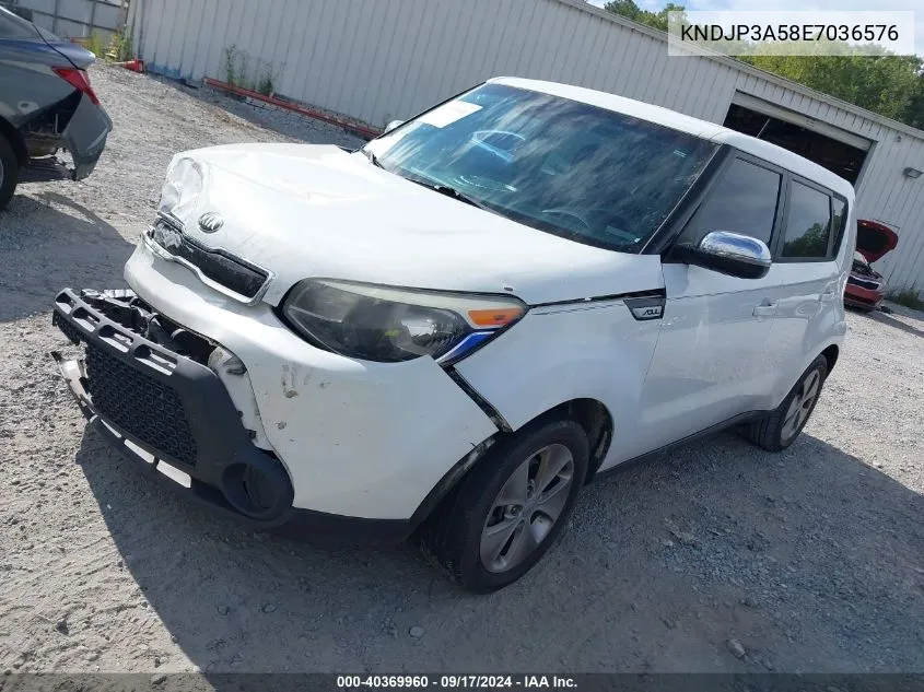 2014 Kia Soul + VIN: KNDJP3A58E7036576 Lot: 40369960