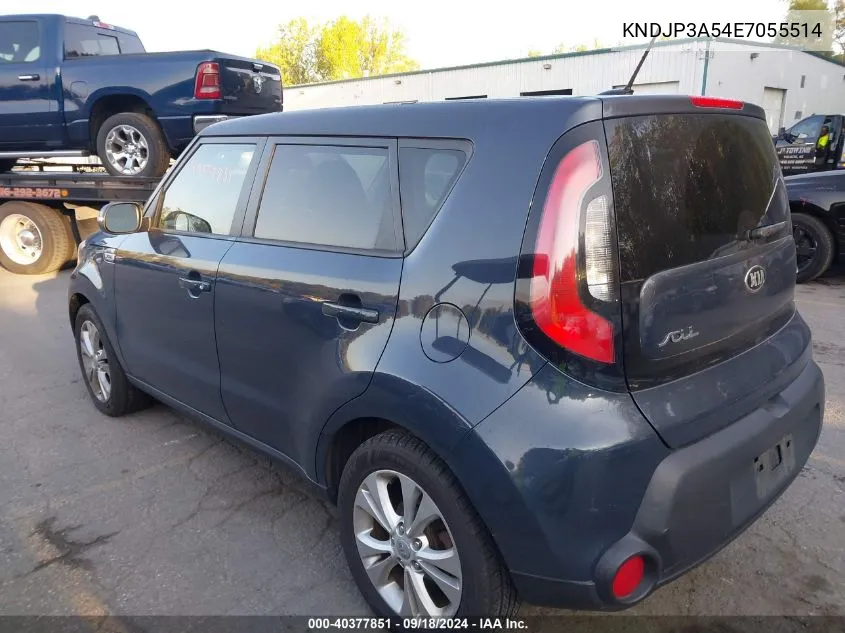 2014 Kia Soul + VIN: KNDJP3A54E7055514 Lot: 40377851