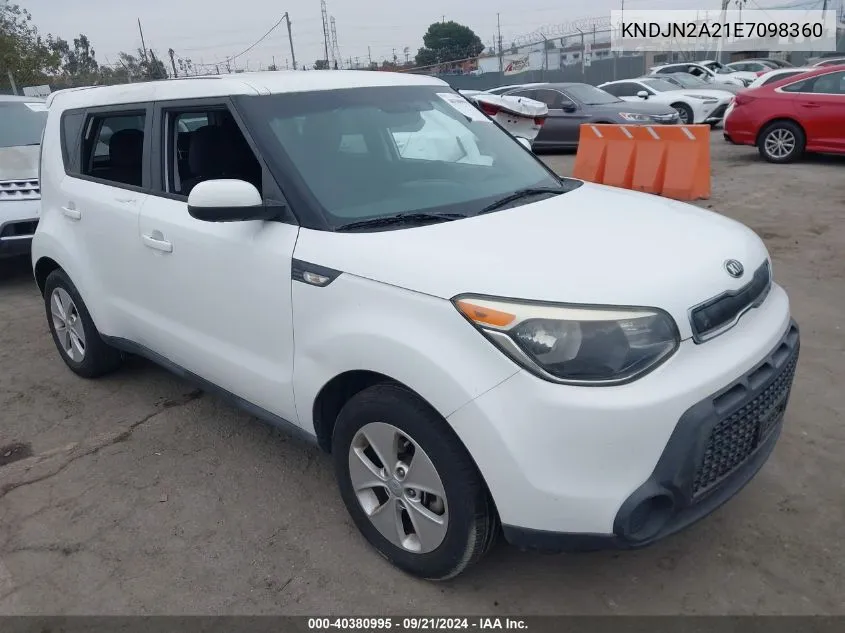 KNDJN2A21E7098360 2014 Kia Soul