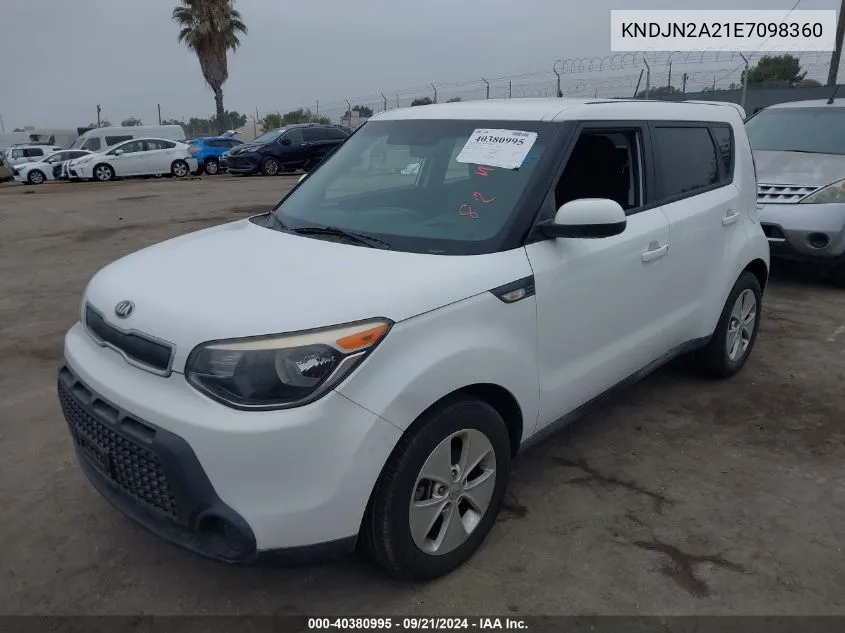 KNDJN2A21E7098360 2014 Kia Soul