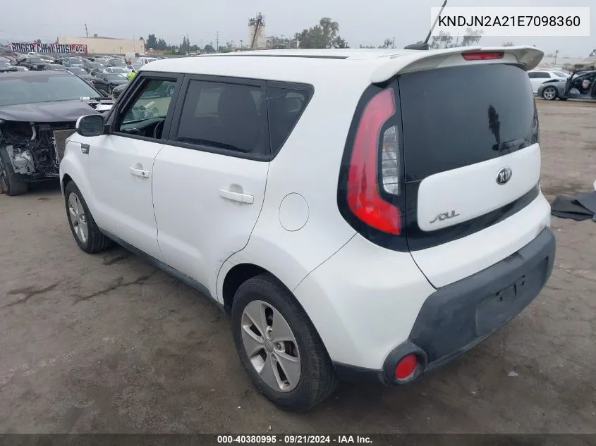 KNDJN2A21E7098360 2014 Kia Soul