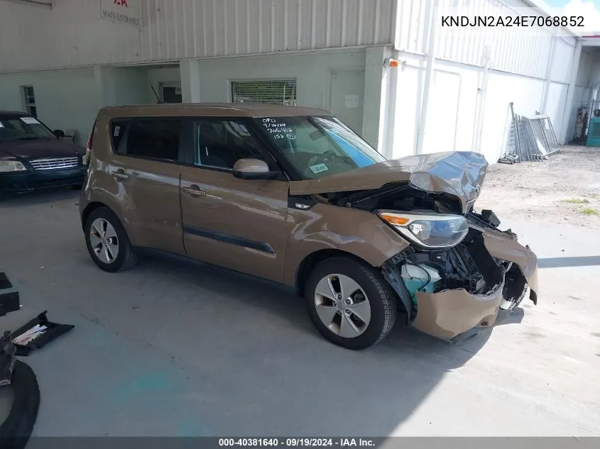 2014 Kia Soul VIN: KNDJN2A24E7068852 Lot: 40381640