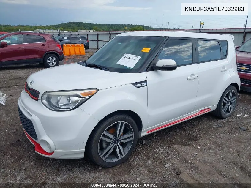 2014 Kia Soul + VIN: KNDJP3A51E7032983 Lot: 40384644