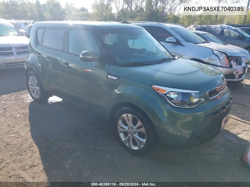 2014 Kia Soul + VIN: KNDJP3A5XE7040385 Lot: 40390118