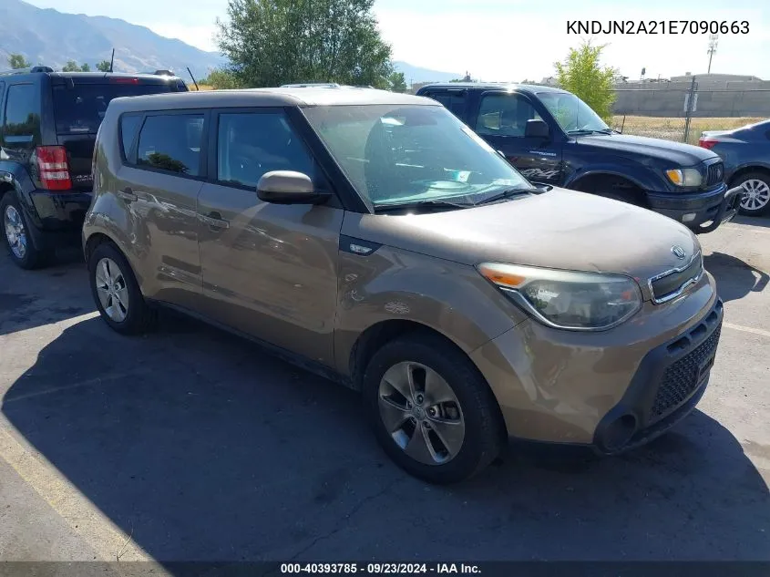 2014 Kia Soul VIN: KNDJN2A21E7090663 Lot: 40393785