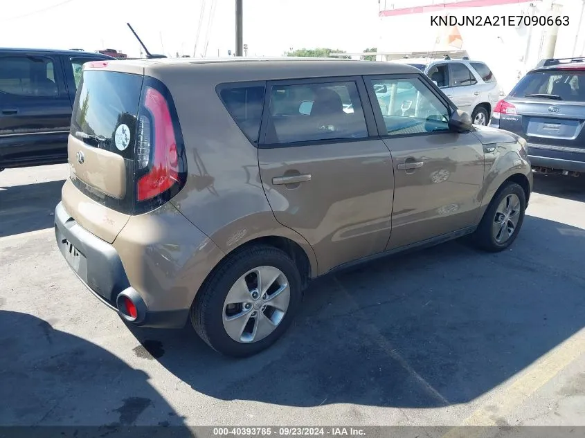 KNDJN2A21E7090663 2014 Kia Soul