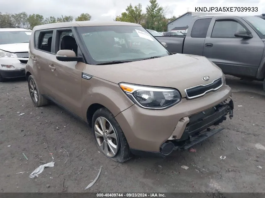 2014 Kia Soul + VIN: KNDJP3A5XE7039933 Lot: 40409744