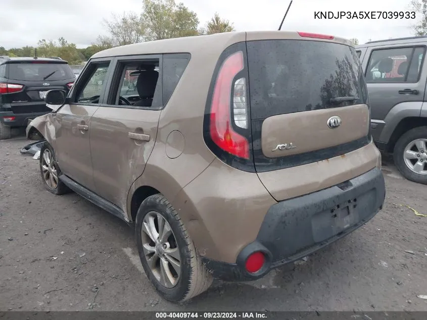 2014 Kia Soul + VIN: KNDJP3A5XE7039933 Lot: 40409744