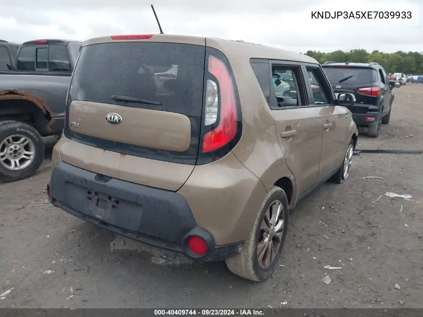 2014 Kia Soul + VIN: KNDJP3A5XE7039933 Lot: 40409744