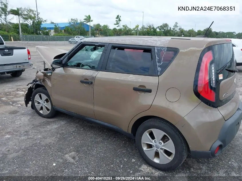 KNDJN2A24E7068351 2014 Kia Soul