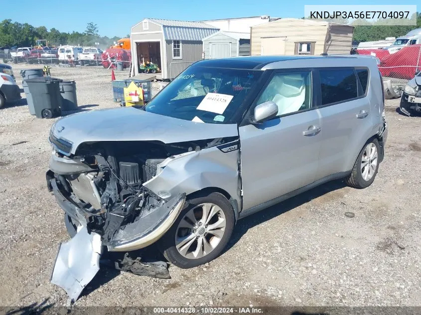 2014 Kia Soul + VIN: KNDJP3A56E7704097 Lot: 40414328